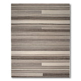 Modern Grey Striped Area Rug