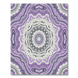 Purple Gray Mandala Geometric Area Rug