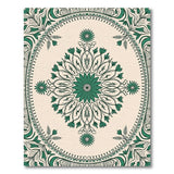 Verdant Floral Medallion Persian Rug