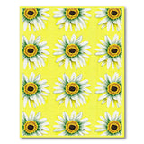 Floral Vintage Sunny Yellow Daisy Floral Area Rug