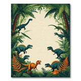 Dinosaur Jungle Kids Washable Area Rug
