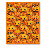 Halloween Jack-o-Lantern Pumpkin Area Rug