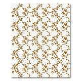Vintage Gold Vine Floral Area Rug