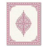 Pink Traditional Persian Elegant Pink Persian Medallion Area Rug