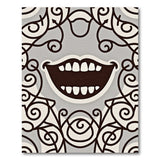 Ornate Swirling Mouth Abstract Area Rug