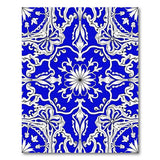 Intricate Blue Persian Floral Area Rug