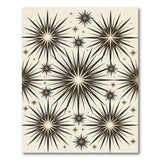 Radiant Starburst Beige Geometric Area Rug