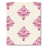 Pink Pink Floral Damask Area Rug