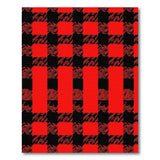 Plaid Red Bold Red Black Buffalo Plaid Area Rug