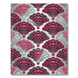 Pink Heart Scallop Fan Area Rug