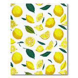 Fruit Pattern Yellow Sunny Lemon Slice Fruit Pattern Area Rug
