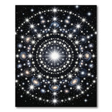 Cosmic Galaxy Mandala Area Rug