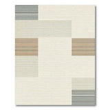 Neutral Layered Stripe Area Rug