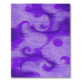 Purple Purple Swirl Abstract Area Rug