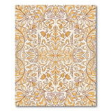Golden Ornate Floral Persian Rug