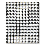 Modern Brushstroke Houndstooth Area Rug