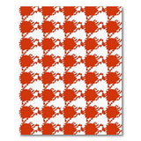 Bold Red Geometric Area Rug