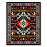 Red Bold Red Southwestern Geometric Area Rug