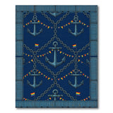 Rainbow Anchor Chain Coastal Area Rug