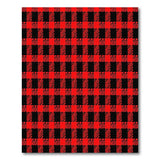 Red Rustic Red Black Buffalo Check Area Rug