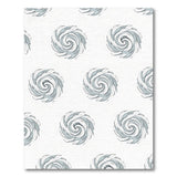 Grey Vortex Swirl Abstract Area Rug