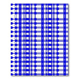 Bold Blue Geometric Plaid Area Rug