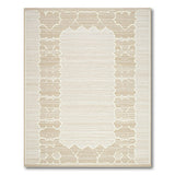 Elegant Beige Geometric Trellis Rug