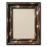 Distressed Vintage Brown Frame Area Rug