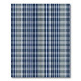 Geometric Modern Navy Blue Plaid Area Rug
