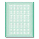 Green Green Lattice Geometric Area Rug