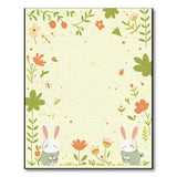 Cute Bunny Strawberry Garden Rug