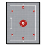 Red Baseball Field Play Rug