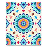 Vibrant Mandala Butterfly Boho Area Rug