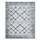 Grey Heritage Tribal Geometric Grey Area Rug