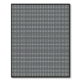 Bold Black White Grid Geometric Rug