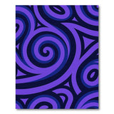 Purple Swirl Geometric Area Rug