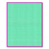 Teal Green Geometric Grid Area Rug