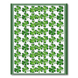 Lucky Green Shamrock Clover Kids Cartoon Area Rug