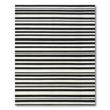 Bold Black White Striped No. 50 Area Rug