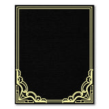 Floral Vintage Ornate Gold Filigree Black Area Rug