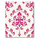 Elegant Pink Damask Floral Floral Vintage Area Rug