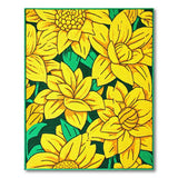 Yellow Vibrant Yellow Sunflower Area Rug