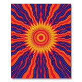 Radiant Sunburst Abstract Area Rug