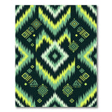 Neon Green Tribal Geometric Area Rug