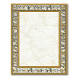 Gold Greek Key Marble Area Rug
