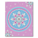 Purple Snowflake Mandala Area Rug
