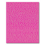 Vibrant Pink Heritage Script Area Rug