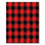 Rustic Red Black Buffalo Plaid Area Rug