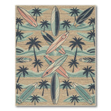 Coastal Surfboard Area Rug