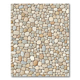 Beige Pebble Mosaic Area Rug